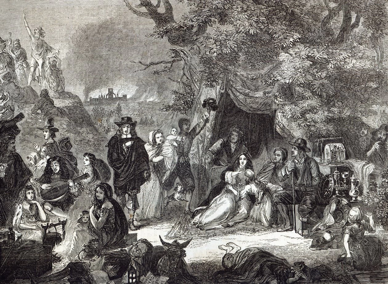 Campi di Highgate durante il Grande Incendio di Londra nel 1666